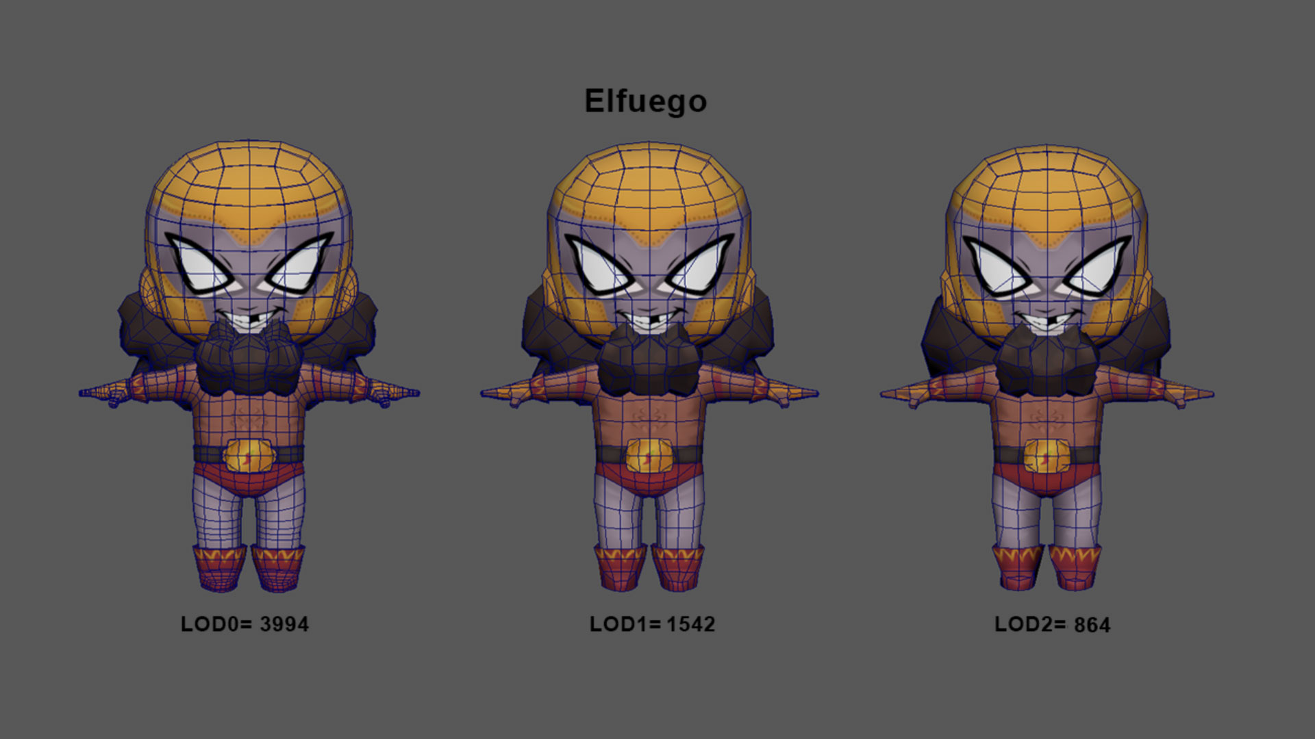 Character LOD — high detail