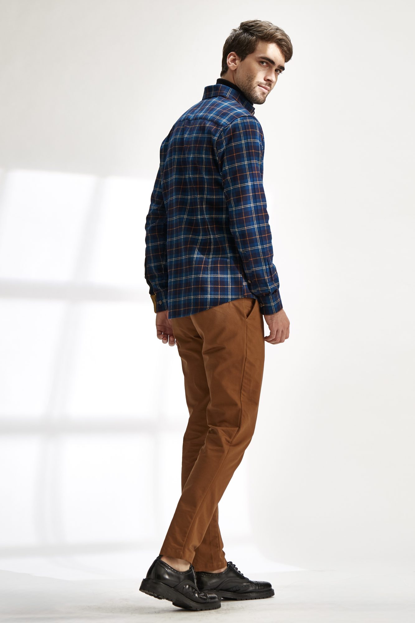 Cotton the First — Photoshoot, plaid shirt full body