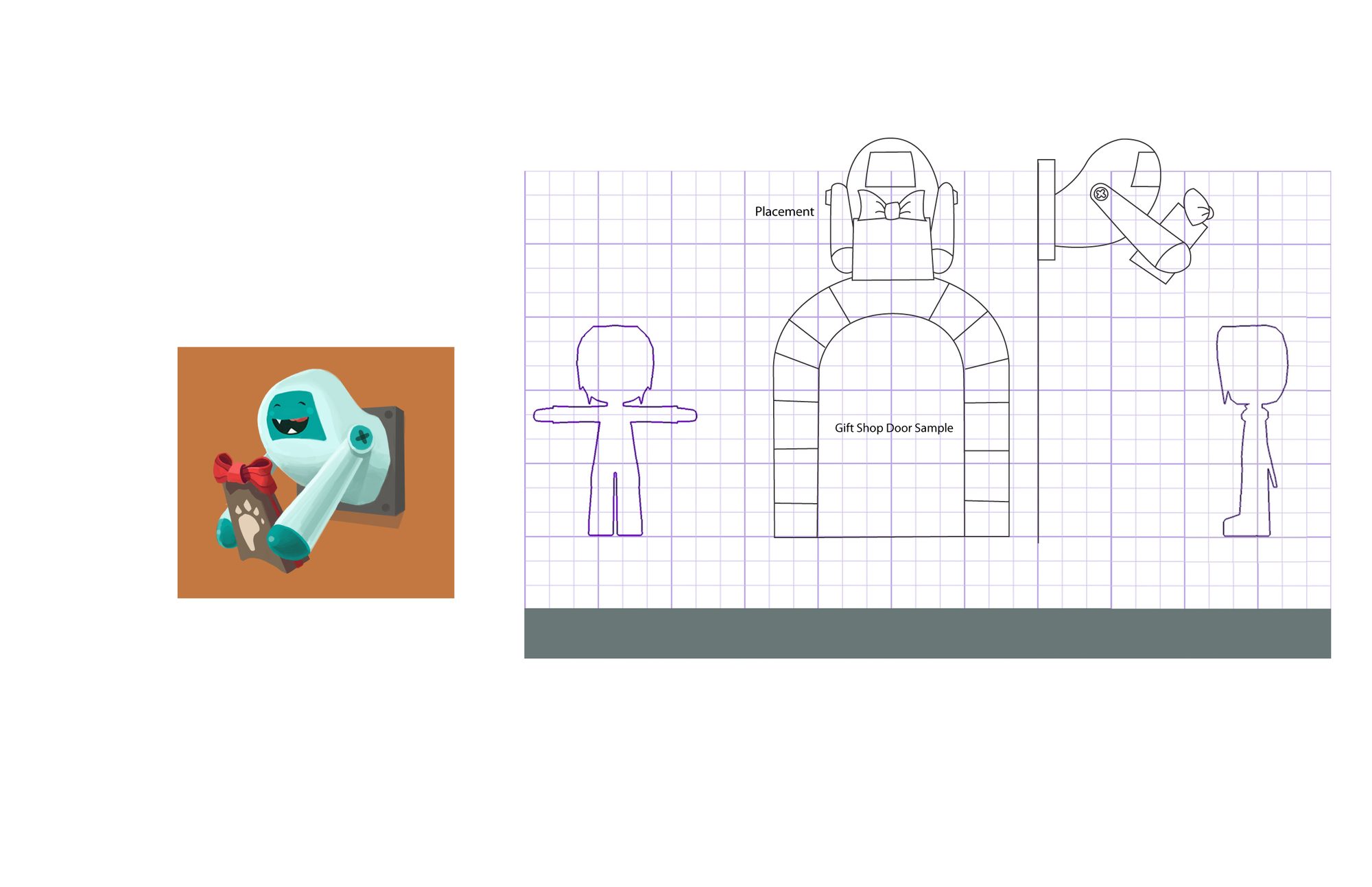 Yeti gift shop head prop